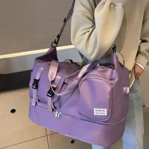 BOLSO DEPORTIVO VIAJE BOLSILLO IMPERMEABLE A931 VIOLETA