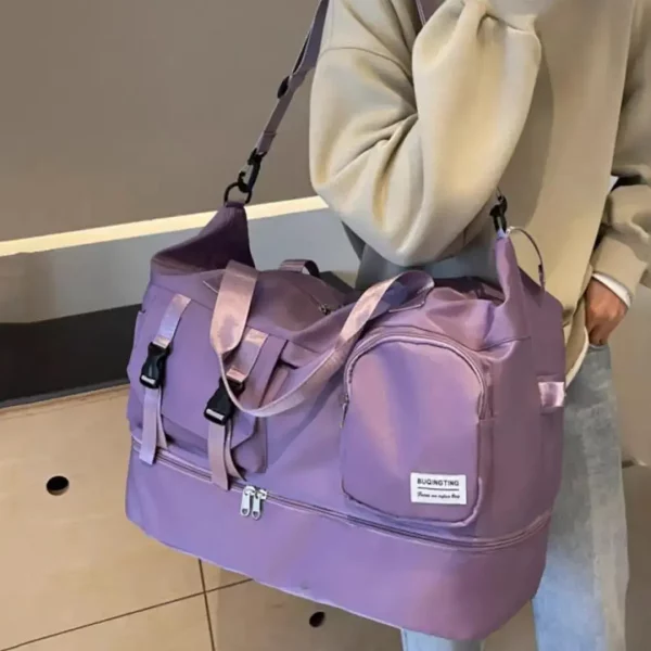 BOLSO DEPORTIVO VIAJE BOLSILLO IMPERMEABLE A931 VIOLETA