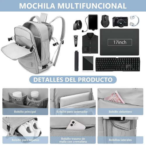 MOCHILA VIAJE DE MANO CARRY ON 45x30CM